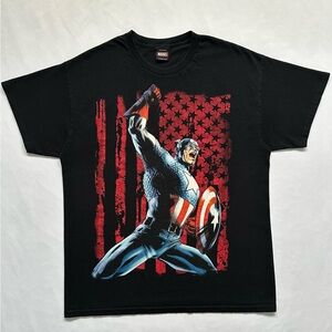 Marvel Comics Mad Engine Captain America Graphic T-Shirt